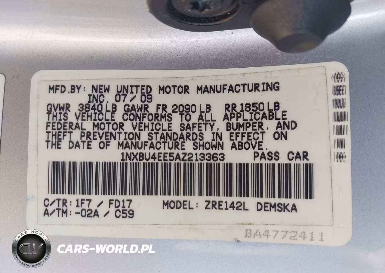 2010 Toyota Corolla S VIN:1NXBU4EE5AZ213363 - 9
