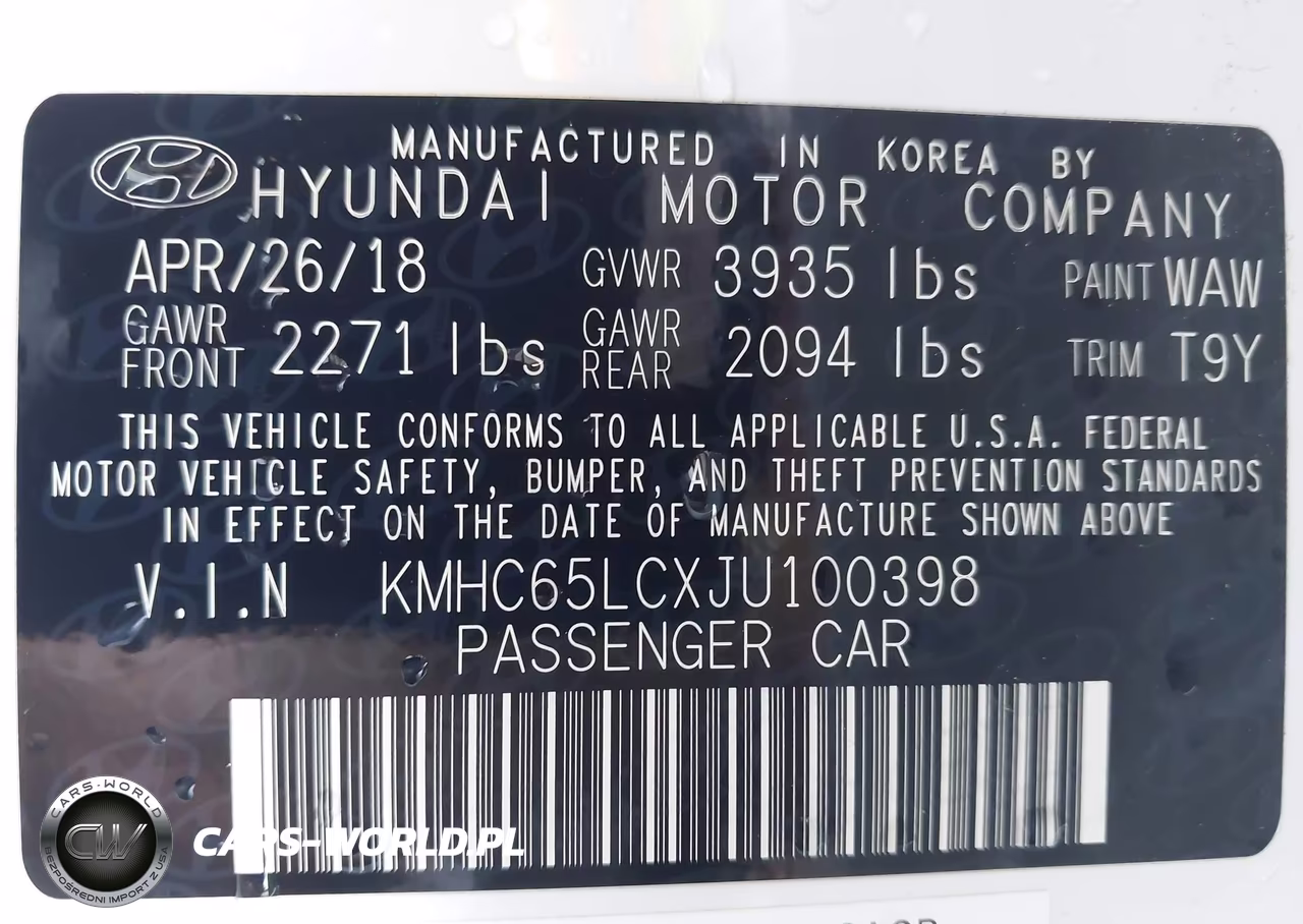 2018 Hyundai Ioniq Hybrid Blue VIN:KMHC65LCXJU100398 - 9