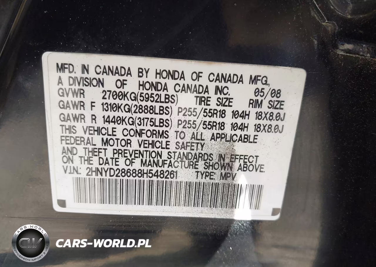 2008 Acura Mdx Technology Package VIN:2HNYD28688H548261 - 9