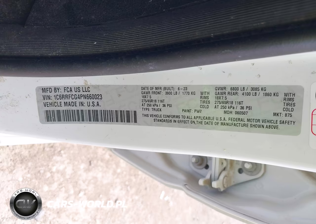 2023 Ram 1500 Tradesman 4X4 6'4 Box VIN:1C6RRFCG4PN660023 - 4