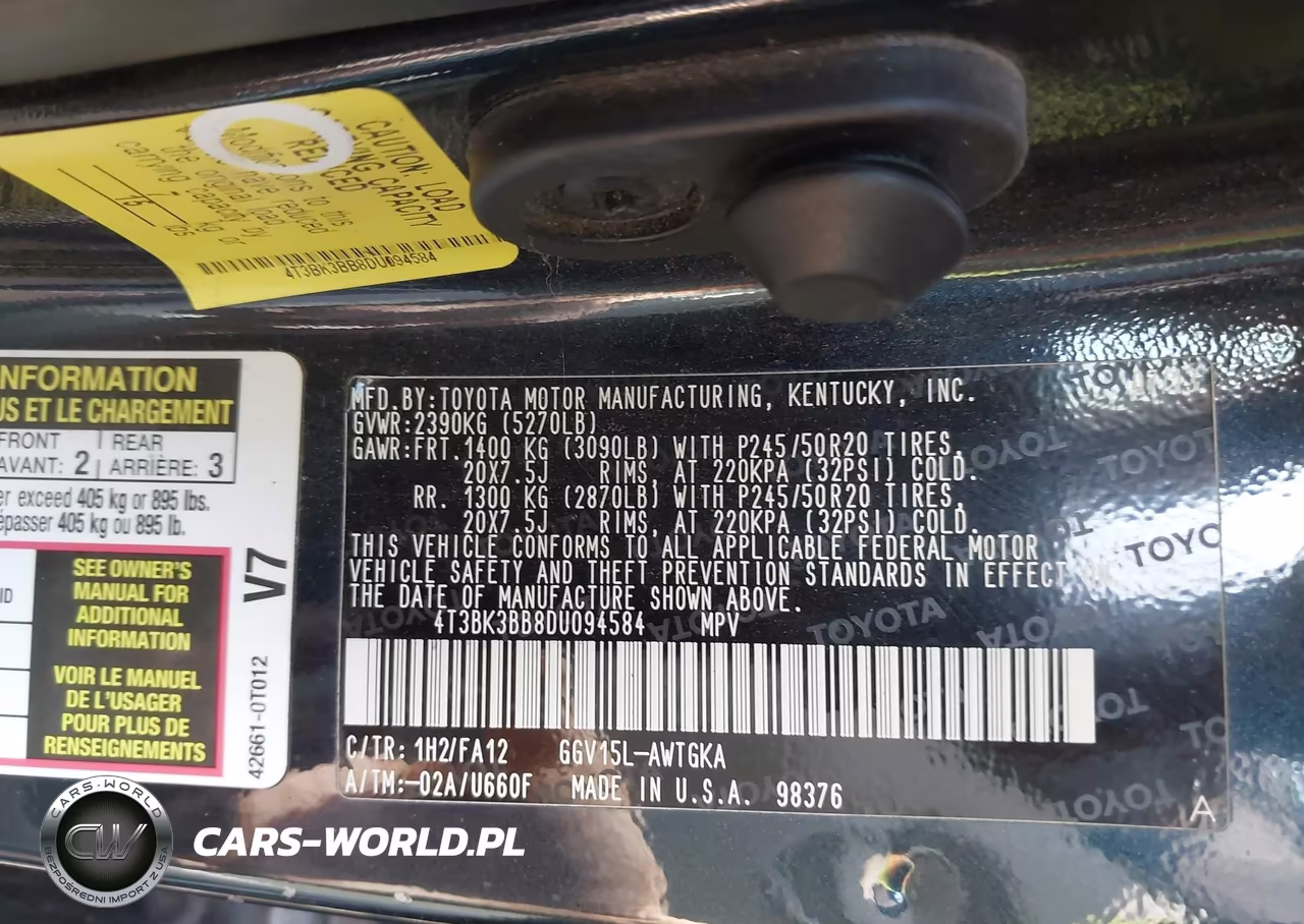 2013 Toyota Venza Le V6 VIN:4T3BK3BB8DU094584 - 9