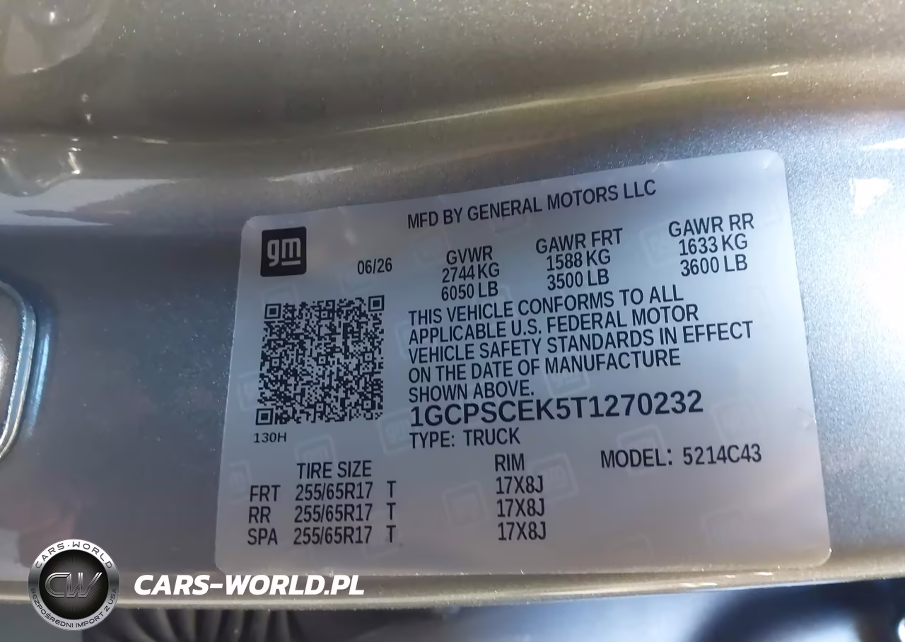 2026 Chevrolet Colorado Lt, Rwd VIN:1GCPSCEK5T1270232 - 9