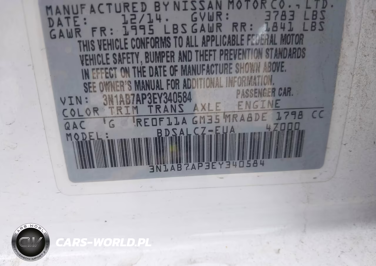 2014 Nissan Sentra S VIN:3N1AB7AP3EY340584 - 9