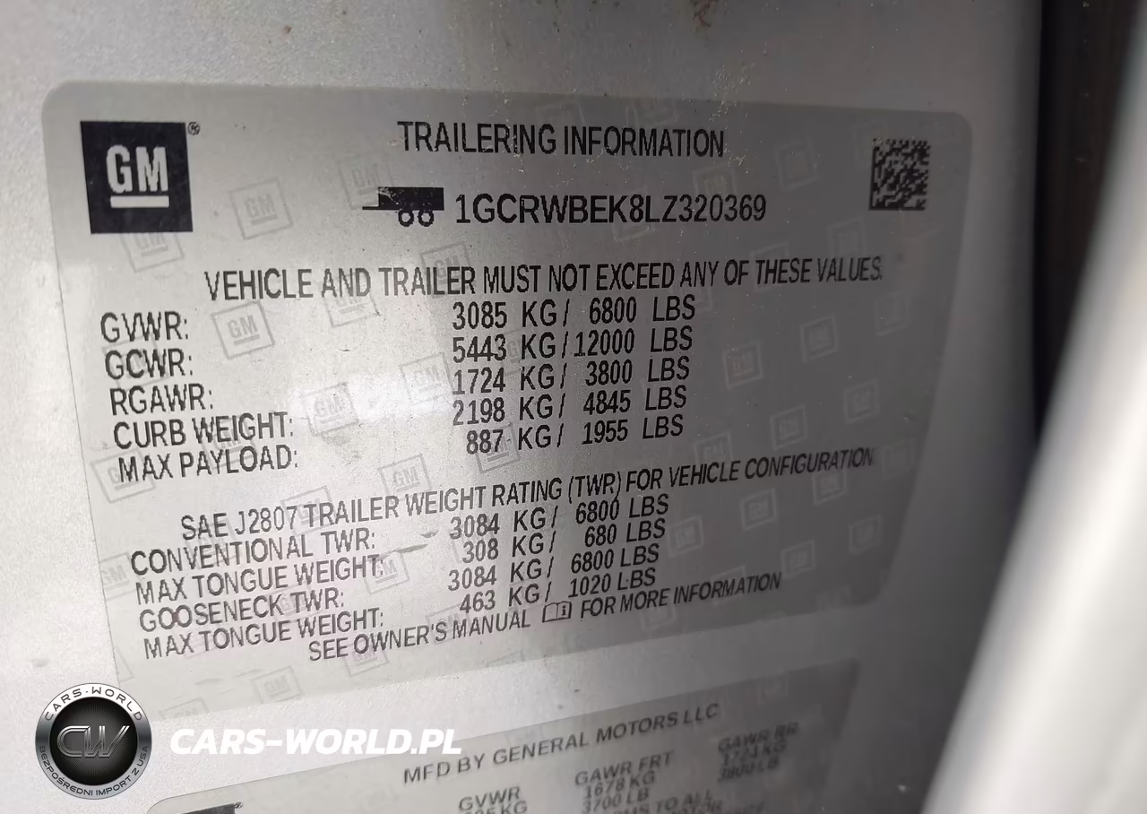 2020 Chevrolet Silverado 1500 2Wd Standard Bed Custom VIN:1GCRWBEK8LZ320369 - 9
