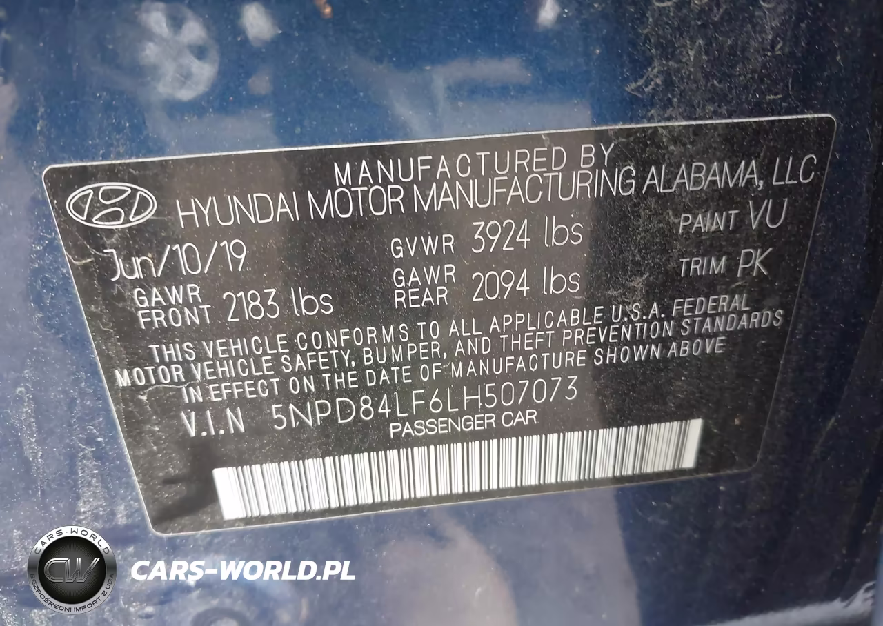 2020 Hyundai Elantra Sel VIN:5NPD84LF6LH507073 - 9