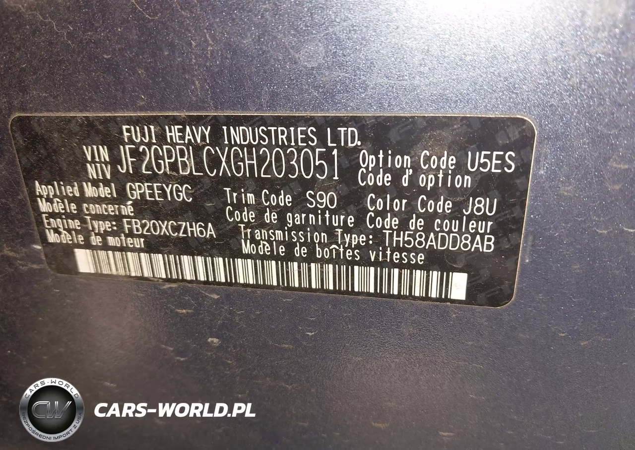 2016 Subaru Crosstrek Hybrid Touring VIN:JF2GPBLCXGH203051 - 9