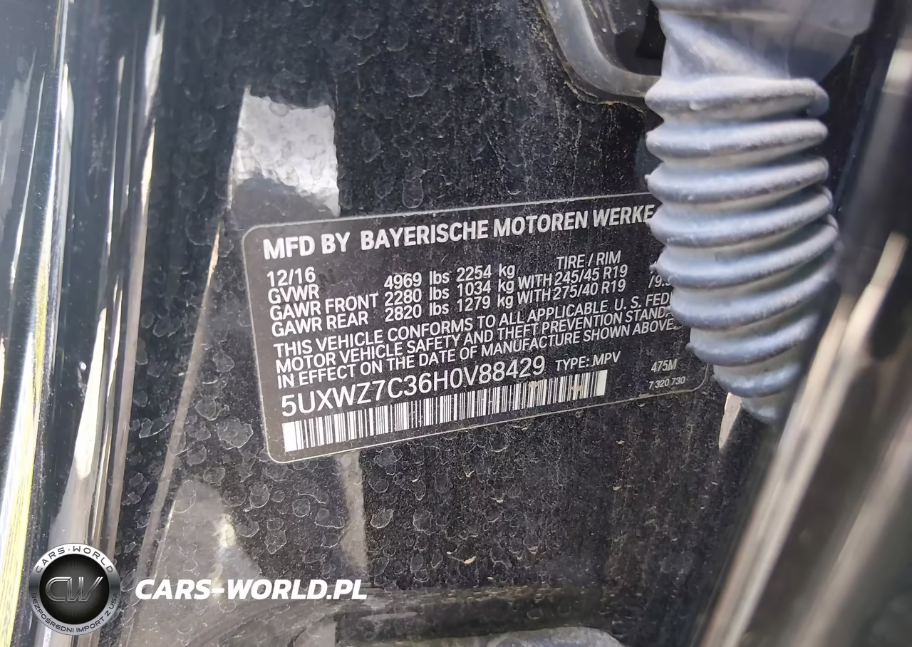 2017 BMW X3 Sdrive28I VIN:5UXWZ7C36H0V88429 - 9