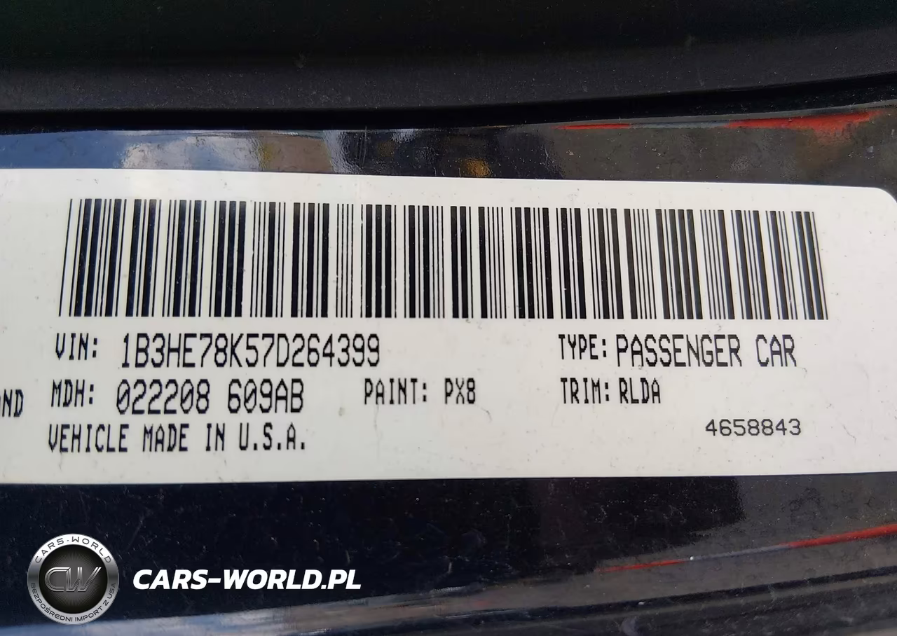 2007 Dodge Caliber R-T VIN:1B3HE78K57D264399 - 9