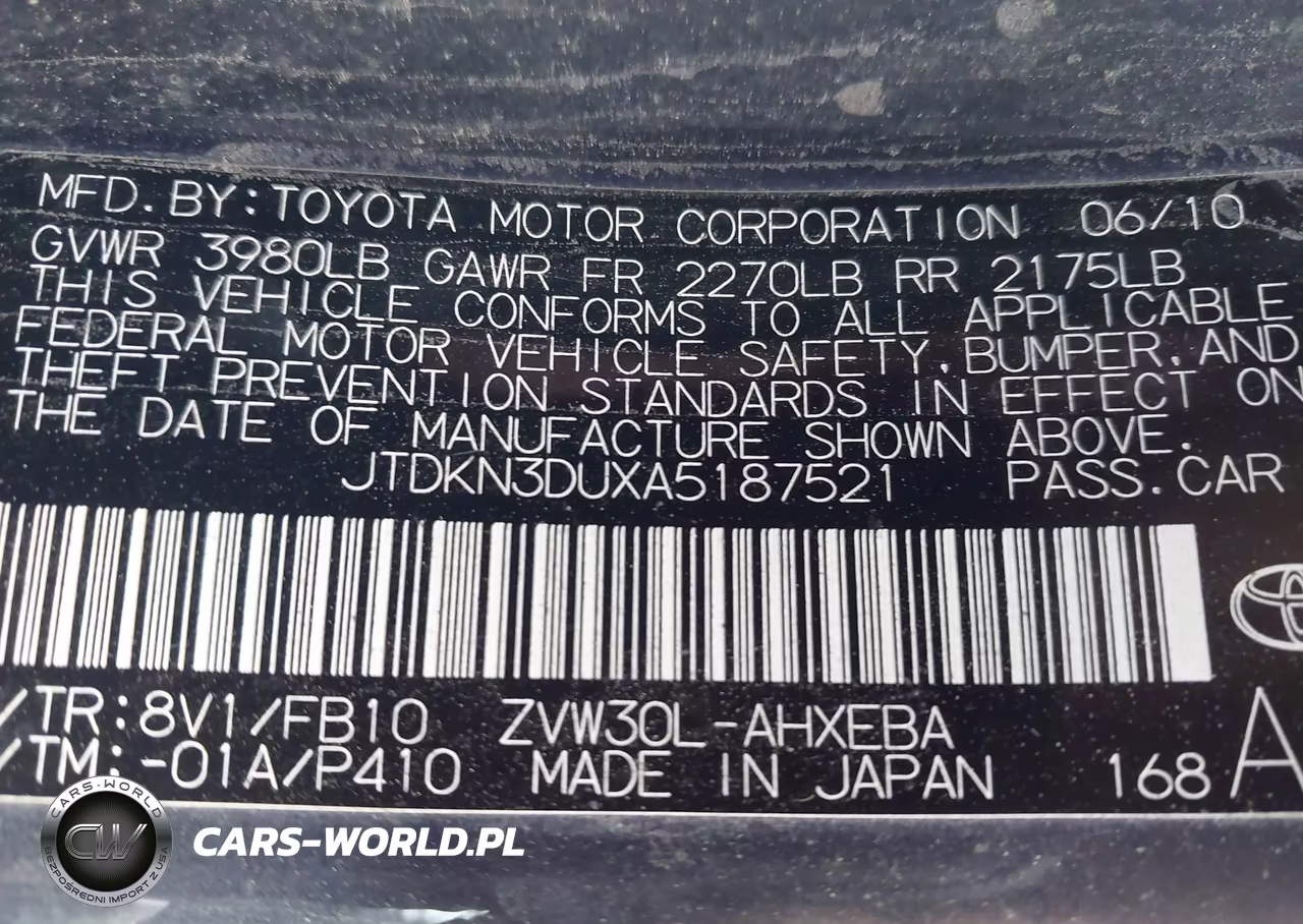 2010 Toyota Prius Ii VIN:JTDKN3DUXA5187521 - 9