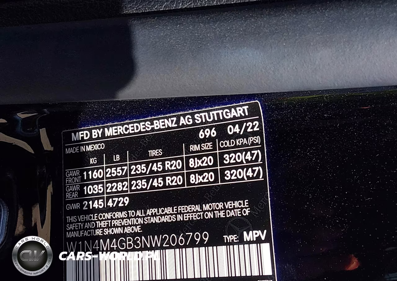 2022 Mercedes-Benz Glb 250 VIN:W1N4M4GB3NW206799 - 9