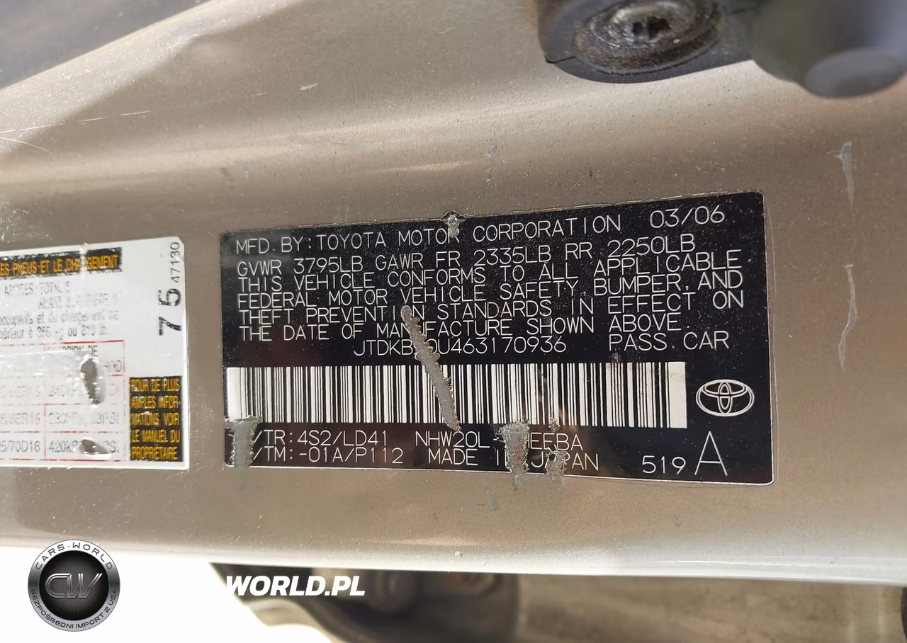 2006 Toyota Prius VIN:JTDKB20U463170936 - 9