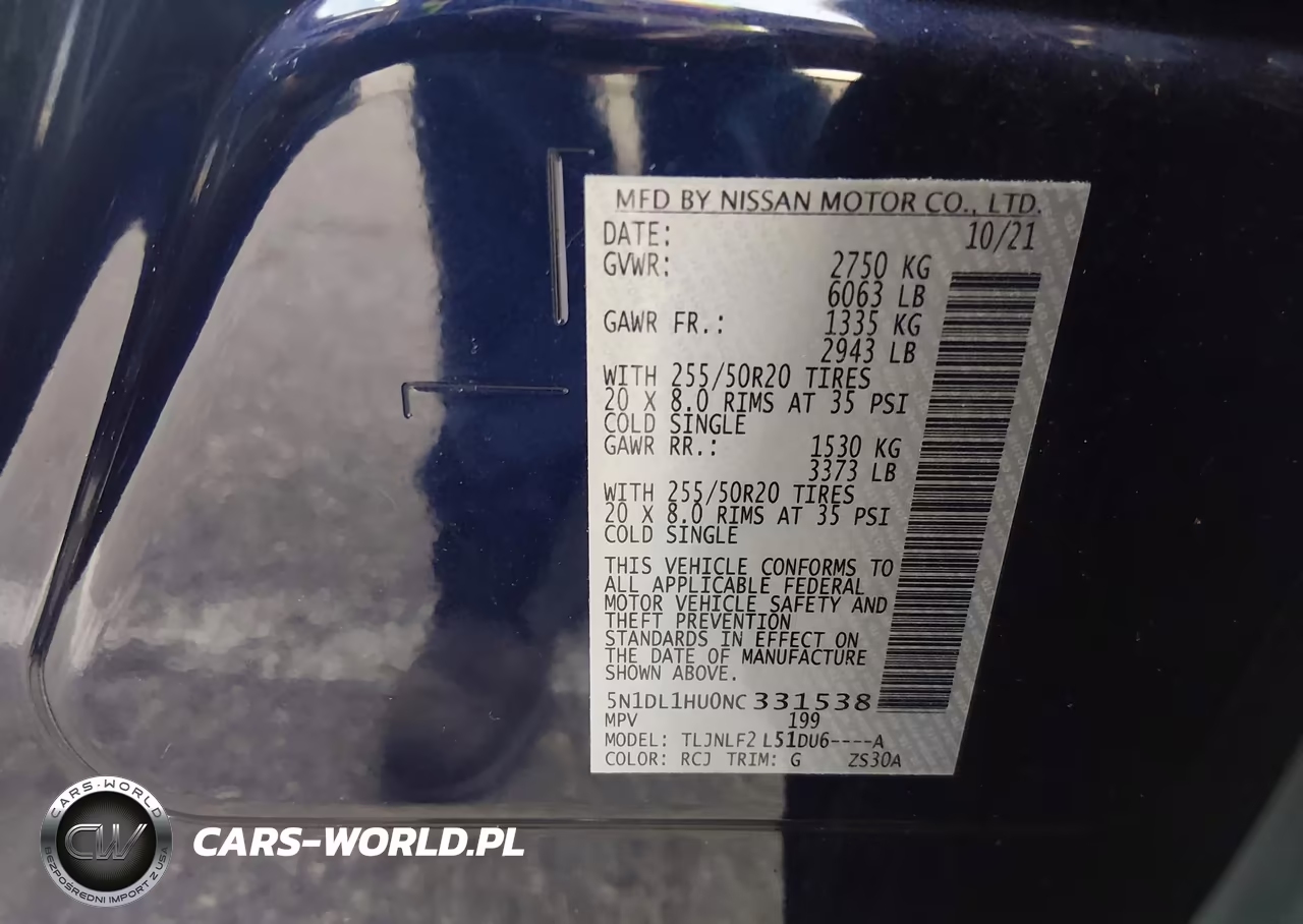 2022 Infiniti Qx60 Autograph Awd VIN:5N1DL1HU0NC331538 - 9
