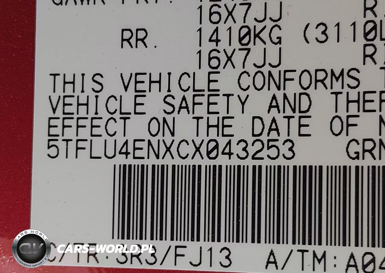 2012 Toyota Tacoma Base V6 VIN:5TFLU4ENXCX043253 - 9
