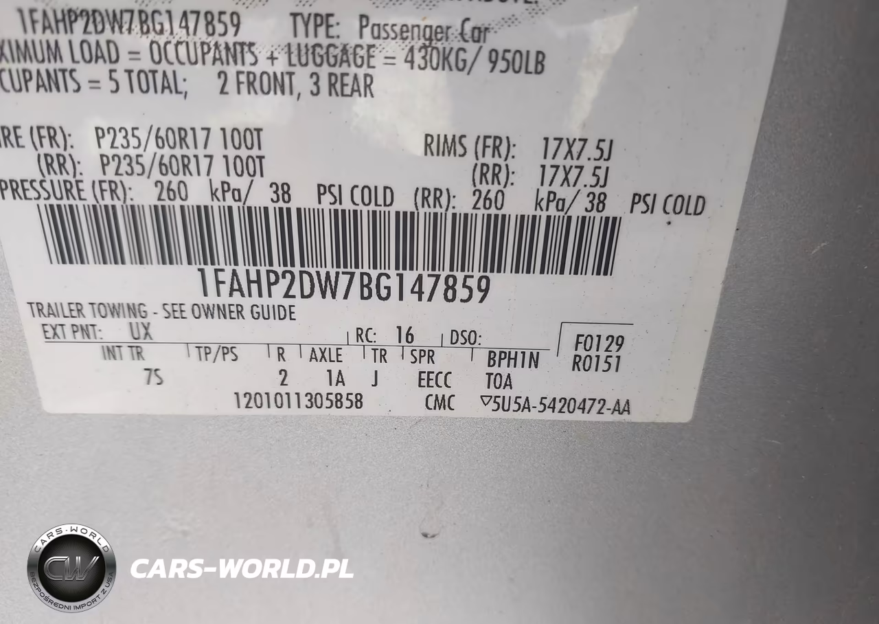 2011 Ford Taurus Se VIN:1FAHP2DW7BG147859 - 9