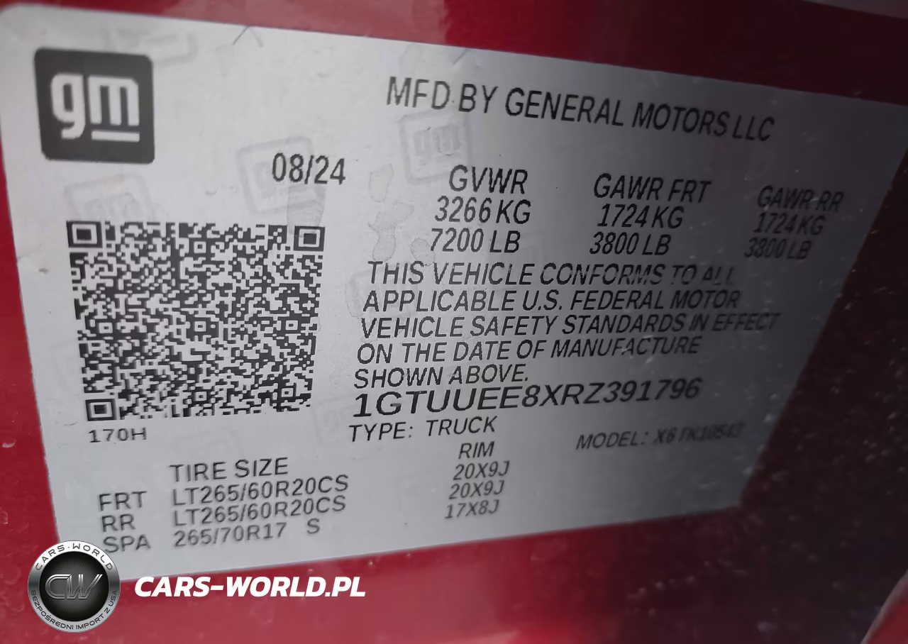 2024 GMC Sierra 1500 4Wd Short Box At4 VIN:1GTUUEE8XRZ391796 - 9