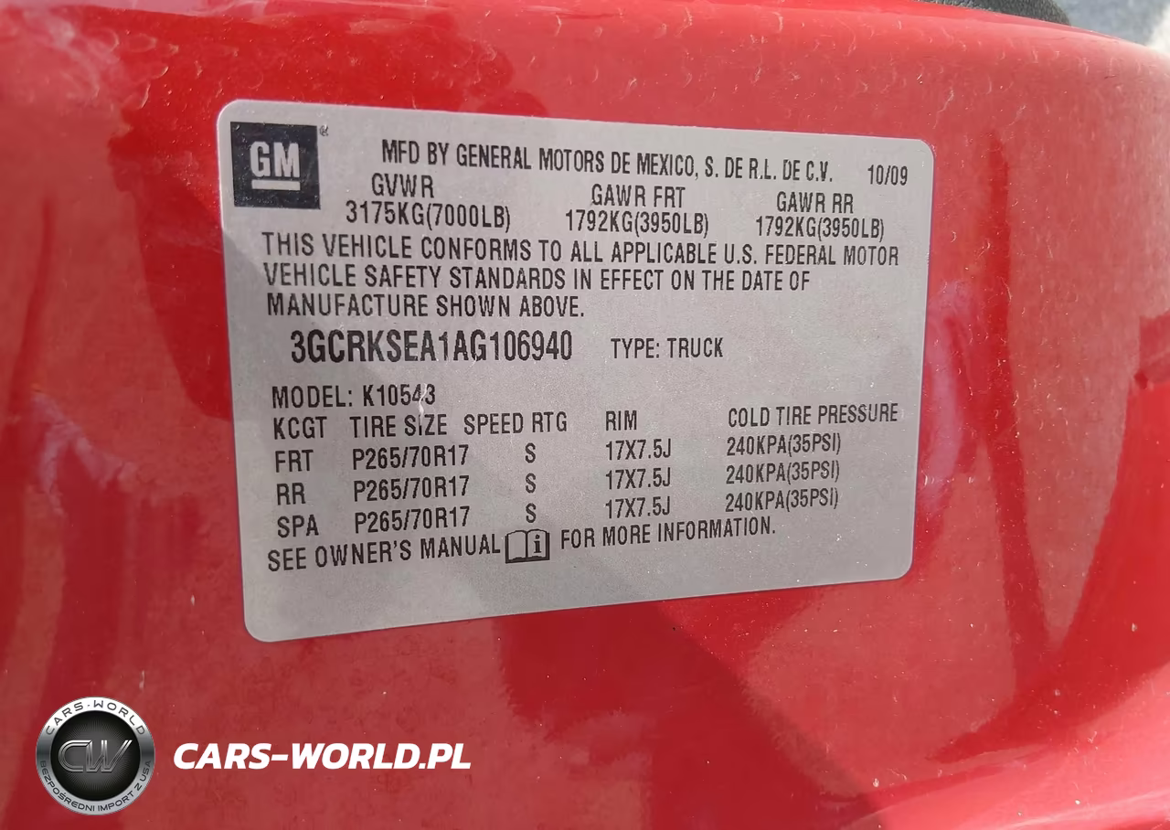 2010 Chevrolet Silverado 1500 Lt VIN:3GCRKSEA1AG106940 - 9