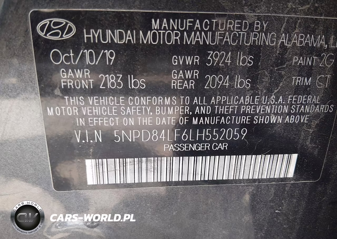 2020 Hyundai Elantra Sel VIN:5NPD84LF6LH552059 - 9