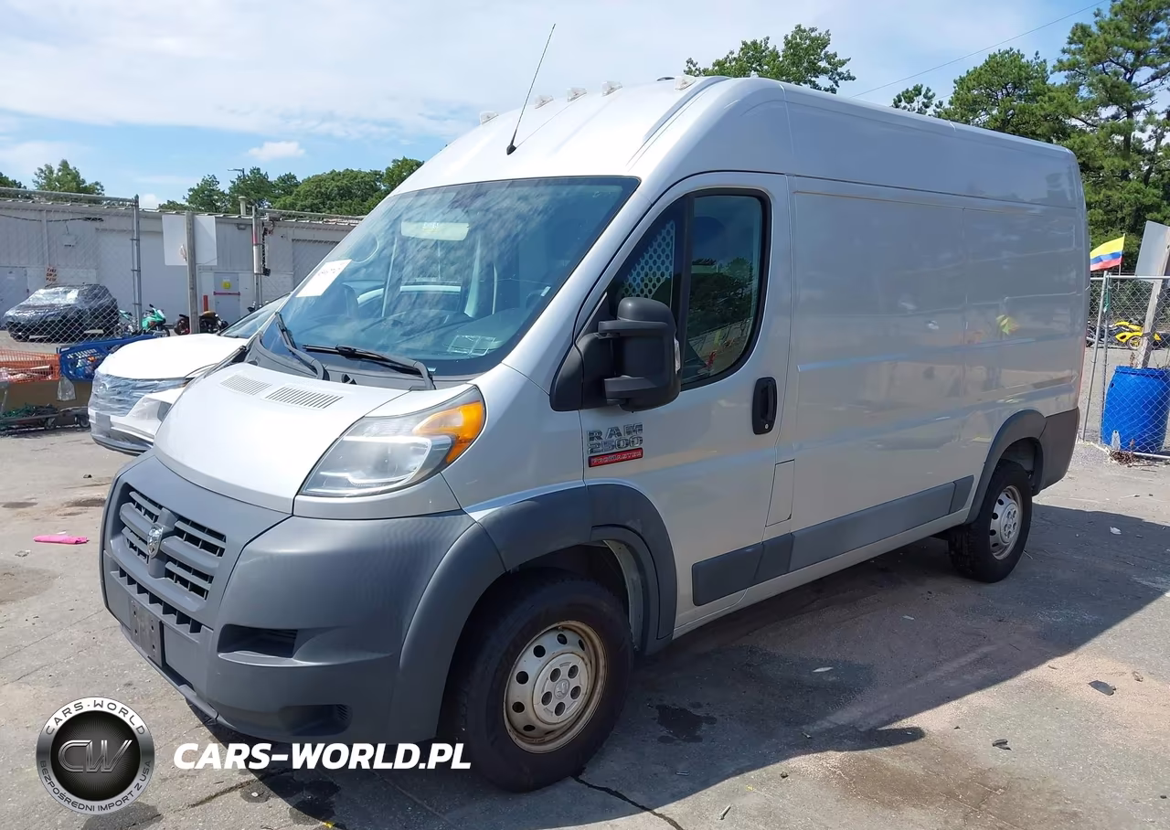 2017 Ram Promaster 2500 High Roof 136 Wb VIN:3C6TRVCG1HE548706 - 2