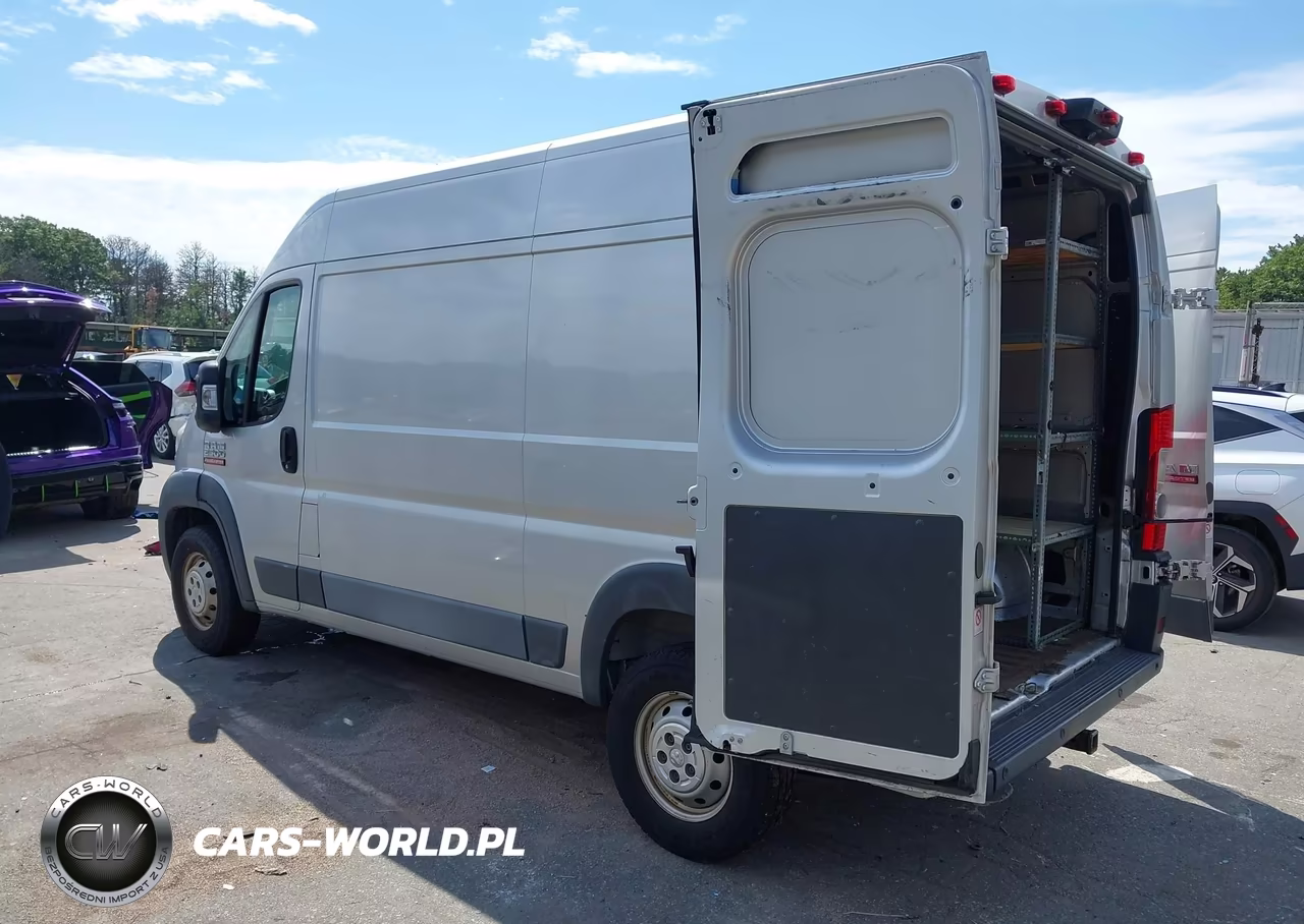 2017 Ram Promaster 2500 High Roof 136 Wb VIN:3C6TRVCG1HE548706 - 3