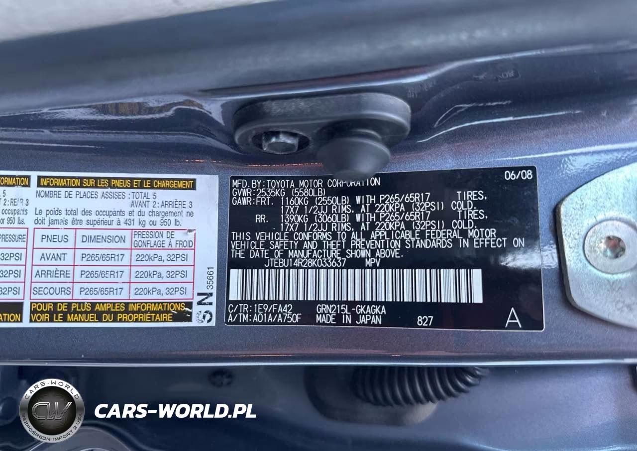 2008 Toyota 4Runner Sr5 VIN:JTEBU14R28K033637 - 9