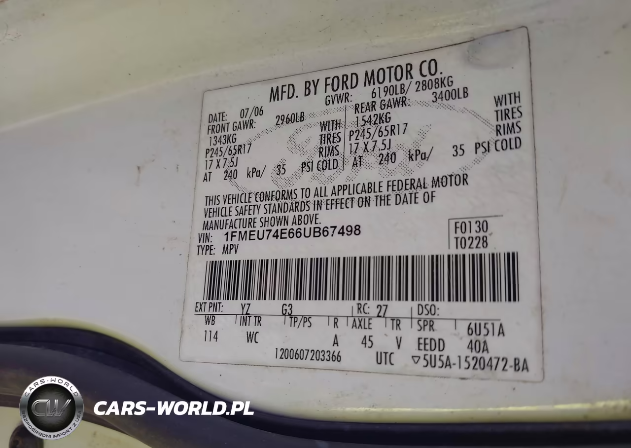 2006 Ford Explorer Eddie Bauer VIN:1FMEU74E66UB67498 - 9