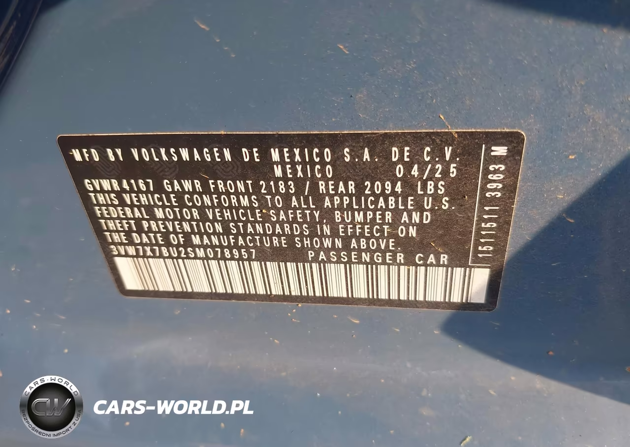 2025 Volkswagen Jetta 1.5T Se VIN:3VW7X7BU2SM078957 - 9