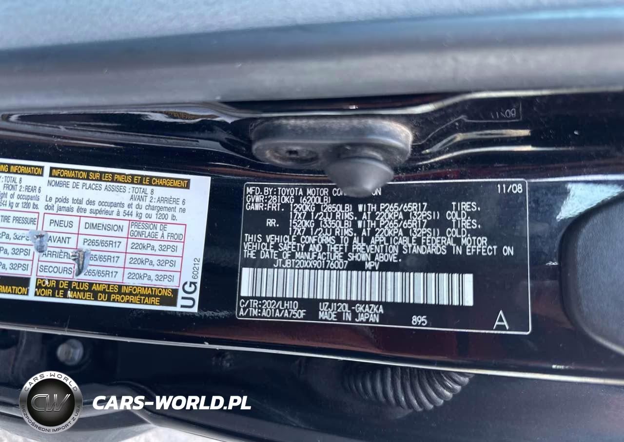 2009 Lexus Gx 470 VIN:JTJBT20XX90176007 - 9