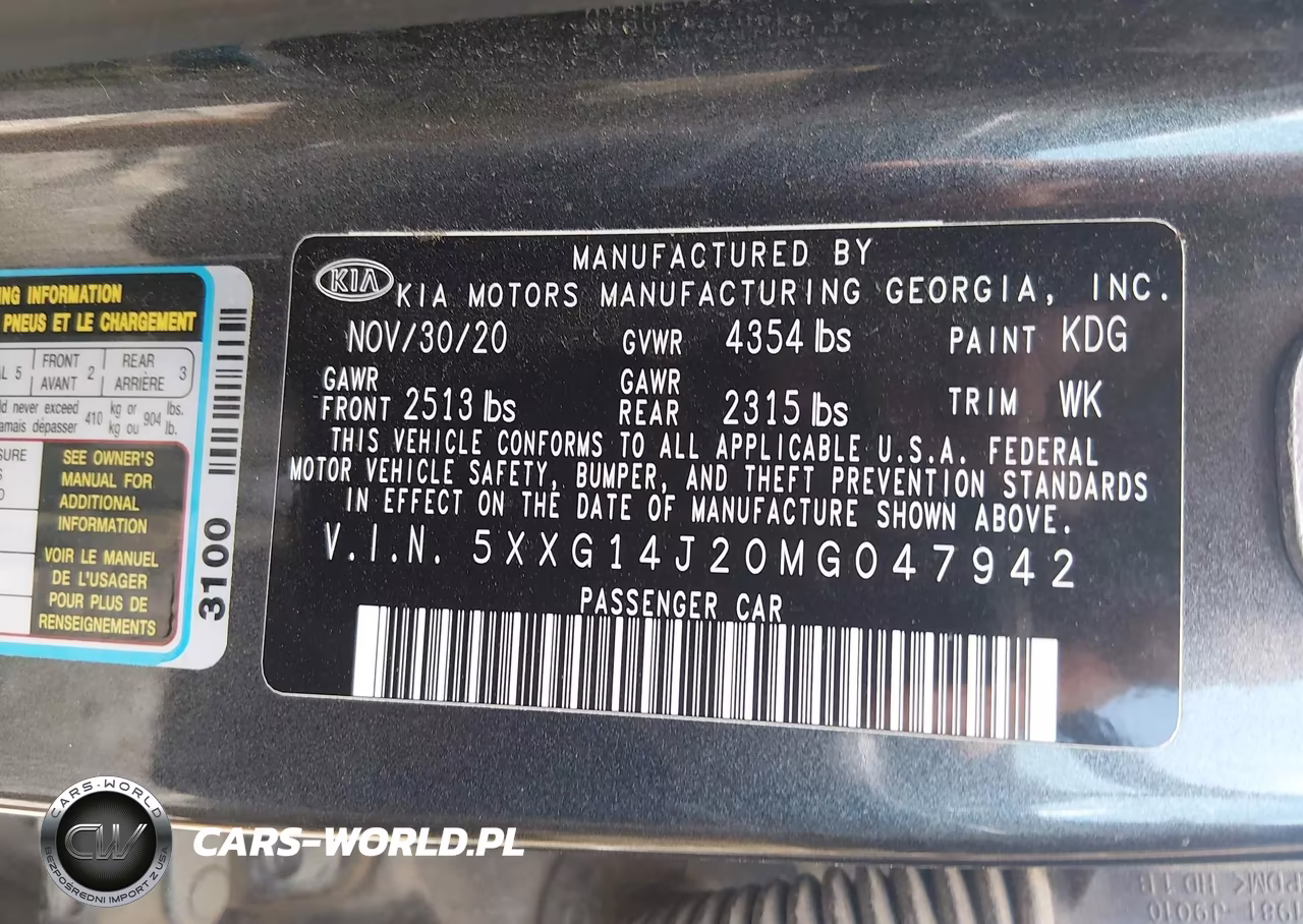 2021 Kia K5 Lxs VIN:5XXG14J20MG047942 - 9