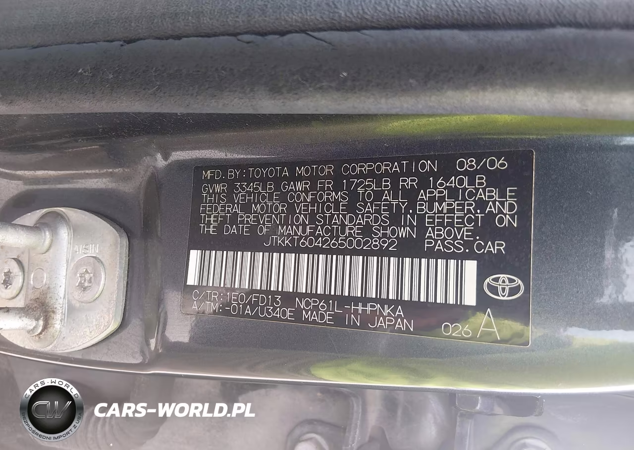 2006 Scion Xa VIN:JTKKT604265002892 - 9