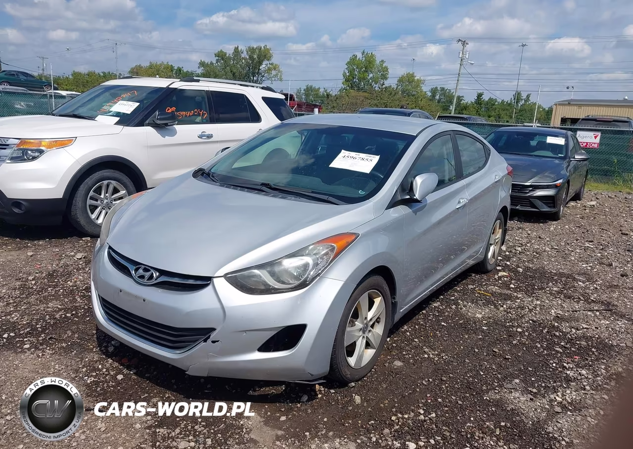 2013 Hyundai Elantra Gls VIN:KMHDH4AE6DU649016 - 2