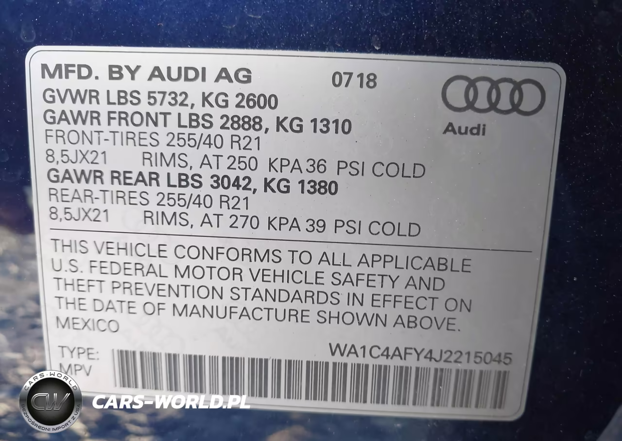 2018 Audi Sq5 3.0T Premium Plus VIN:WA1C4AFY4J2215045 - 9