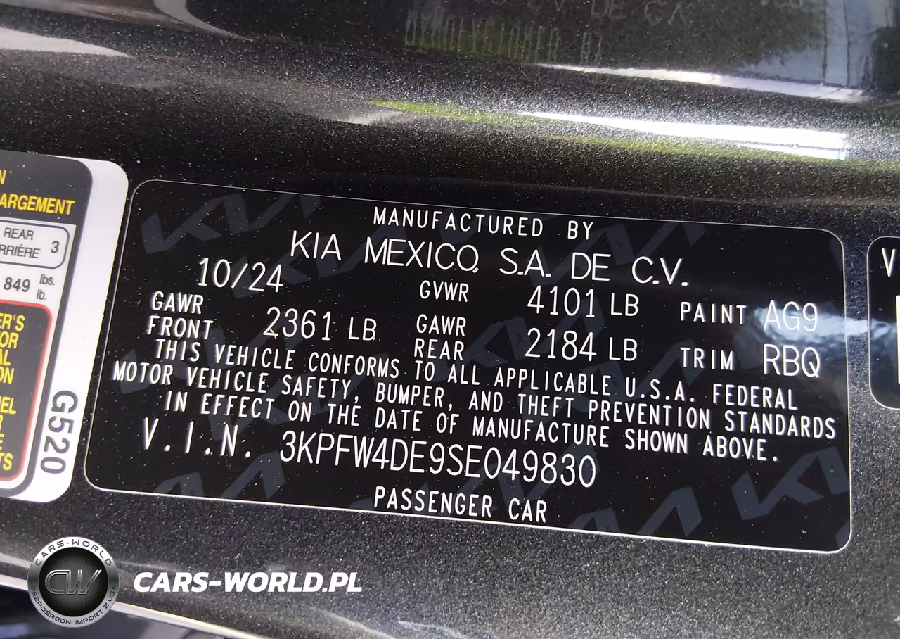 2025 Kia K4 Gt-Line VIN:3KPFW4DE9SE049830 - 9