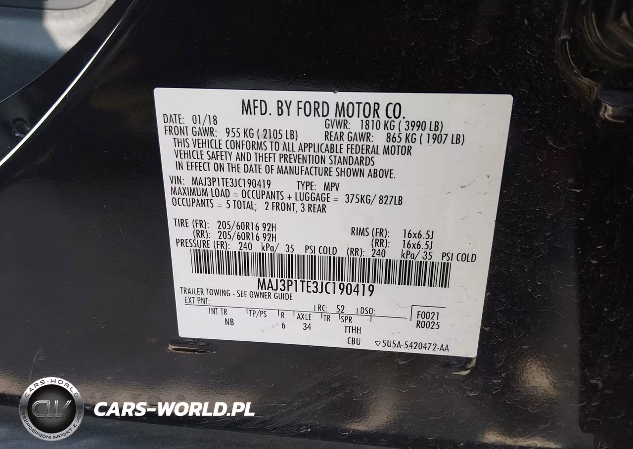 2018 Ford Ecosport Se VIN:MAJ3P1TE3JC190419 - 9