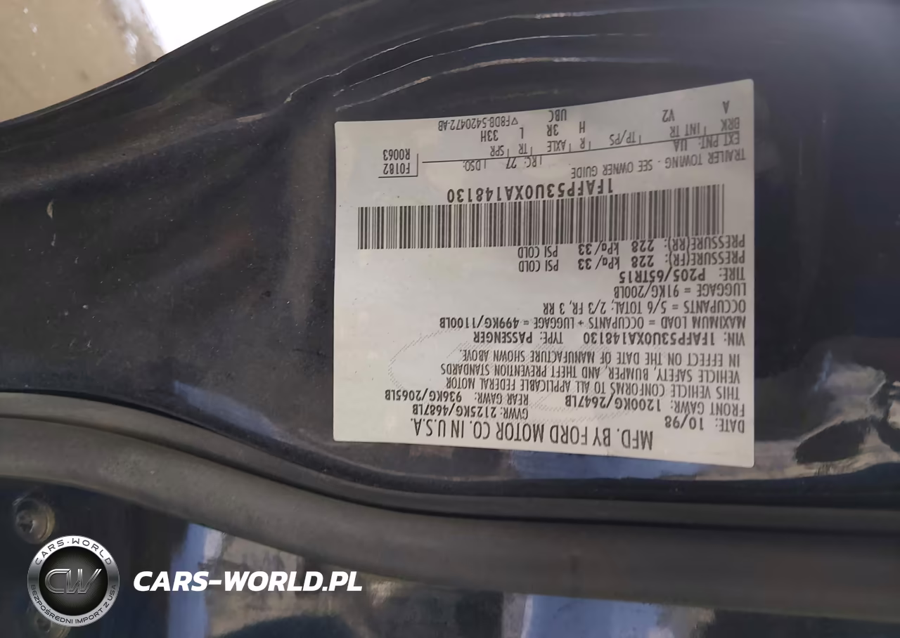 1999 Ford Taurus Se-Se-Ne VIN:1FAFP53UOXA148130 - 9
