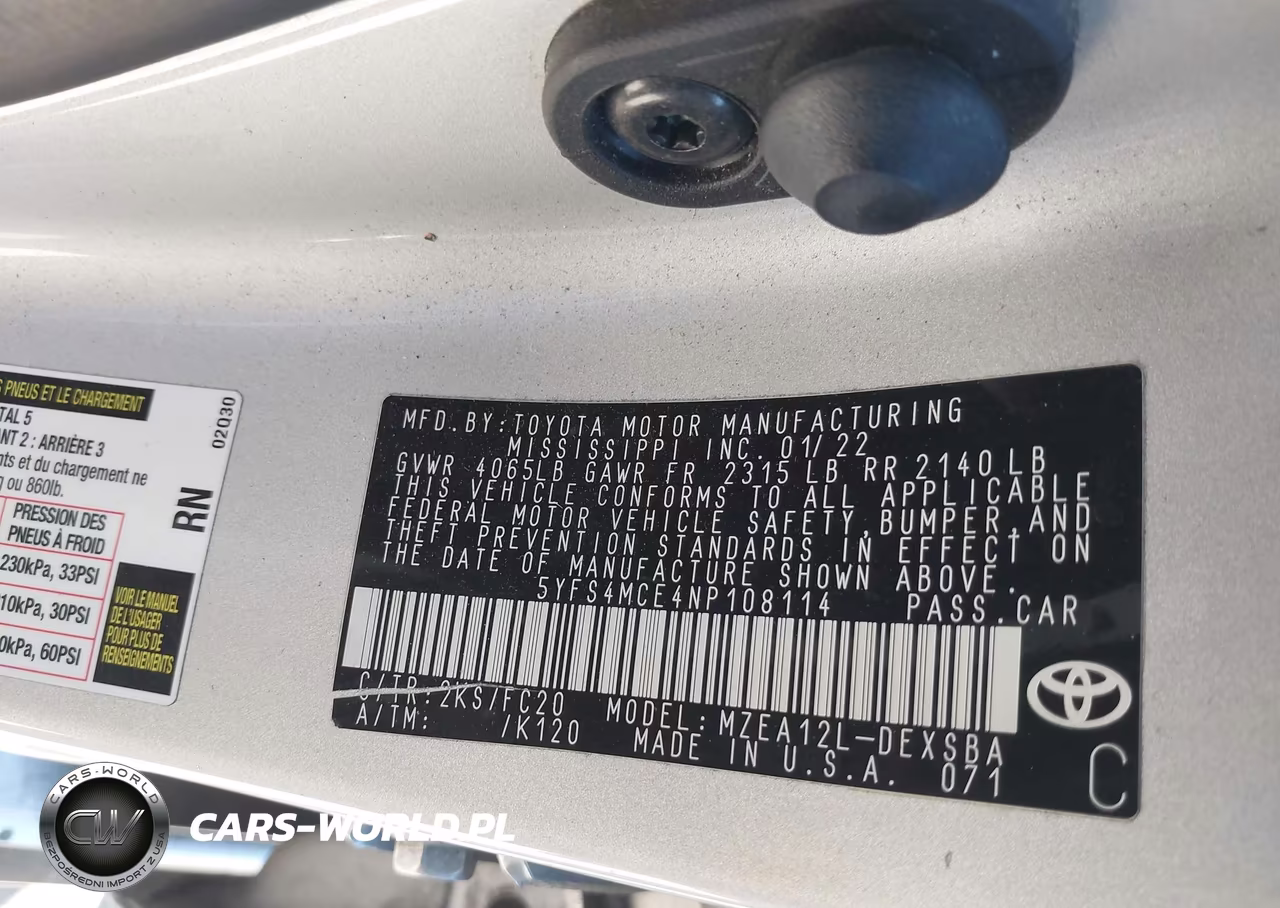 2022 Toyota Corolla Se VIN:5YFS4MCE4NP108114 - 9
