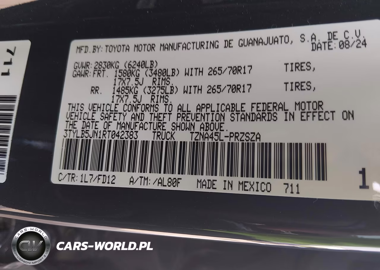 2024 Toyota Tacoma Trd Off Road VIN:3TYLB5JN1RT042383 - 9