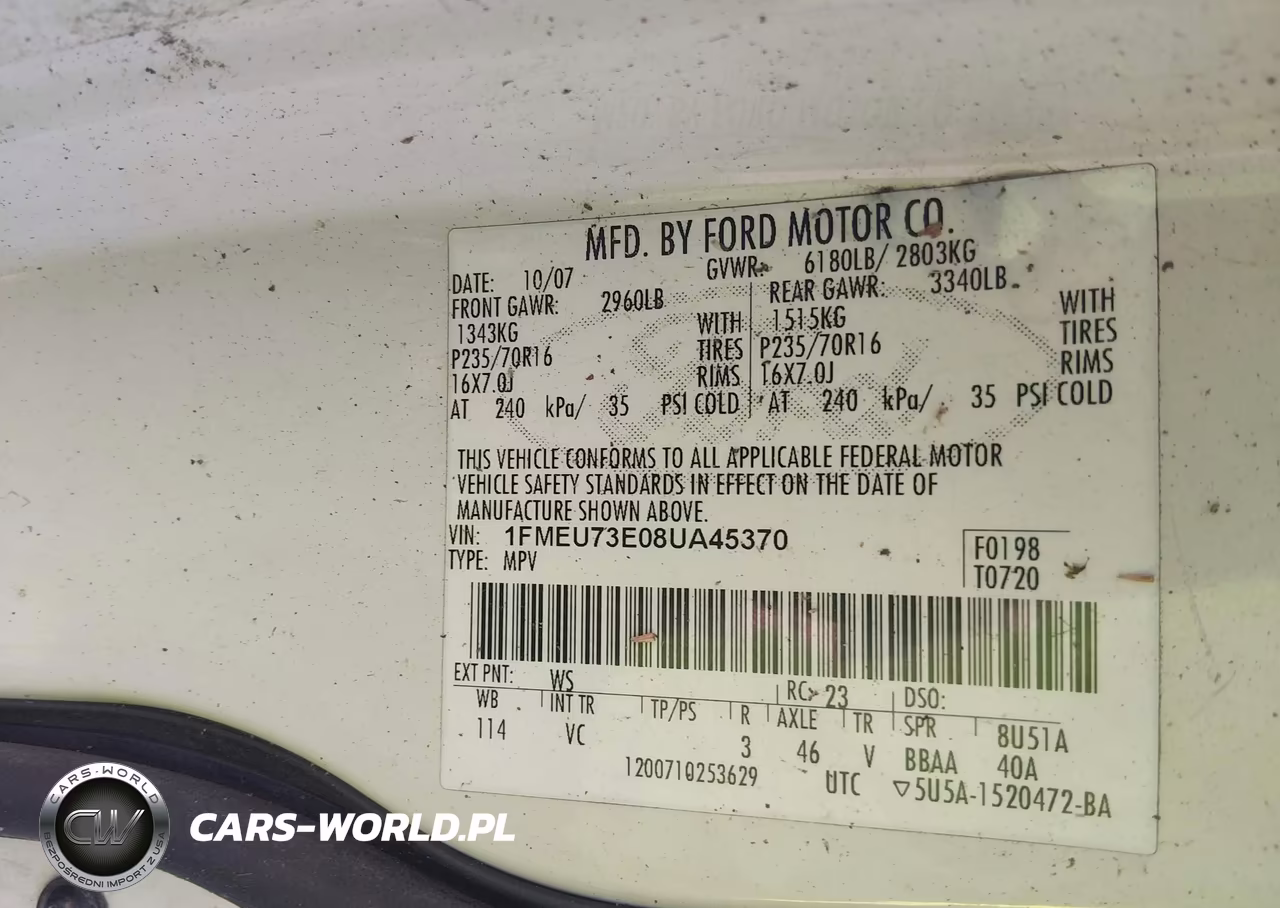 2008 Ford Explorer Xlt VIN:1FMEU73E08UA45370 - 9