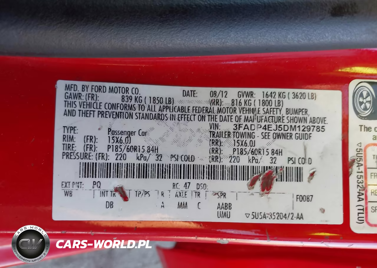 2013 Ford Fiesta Se VIN:3FADP4EJ5DM129785 - 9