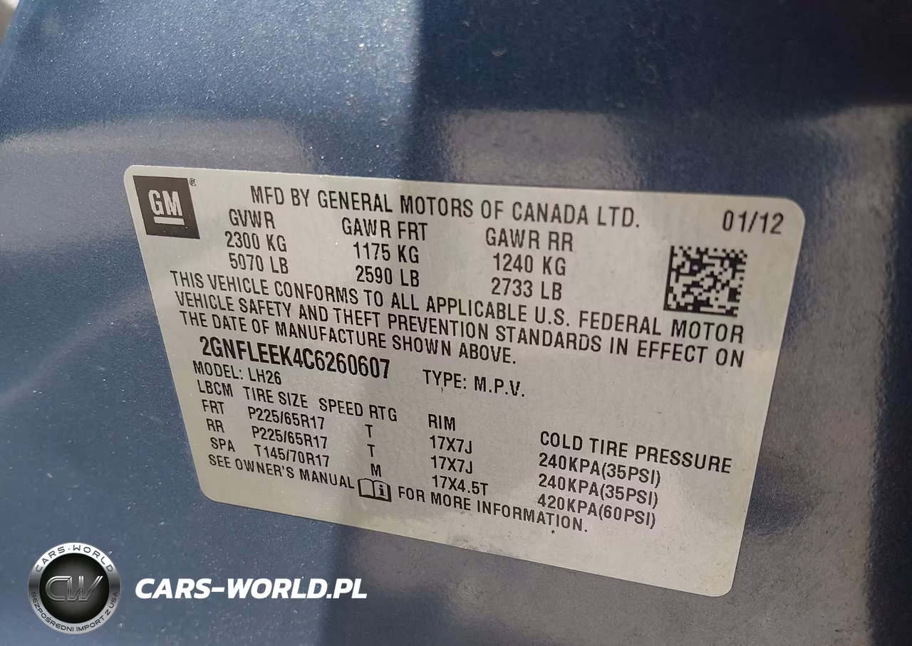 2012 Chevrolet Equinox Lt W-1Lt VIN:2GNFLEEK4C6260607 - 9