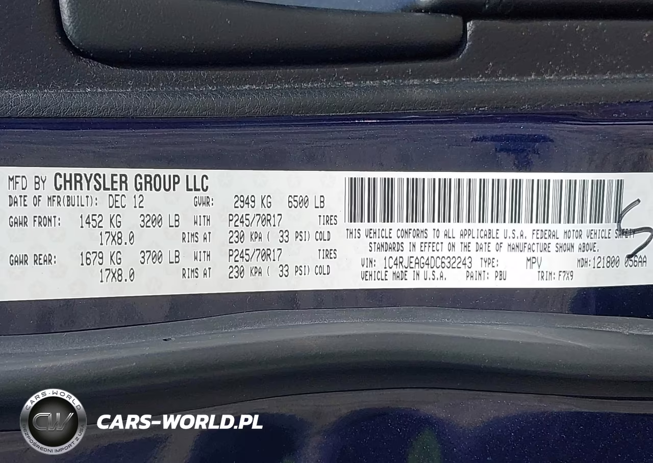 2013 Jeep Grand Cherokee Laredo VIN:1C4RJEAG4DC632243 - 9