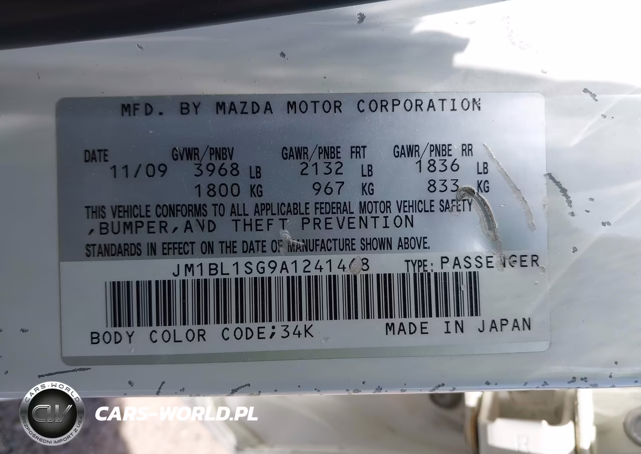 2010 Mazda Mazda3 VIN:JM1BL1SG9A1241468 - 9