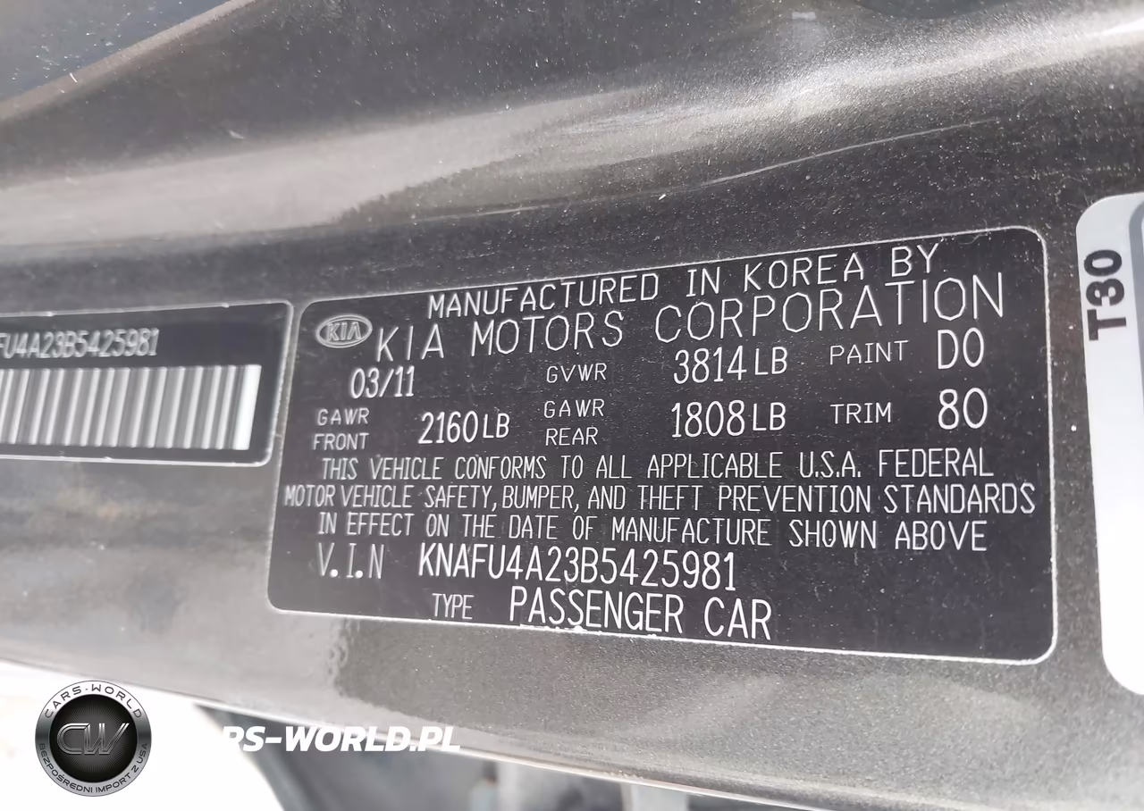2011 Kia Forte Ex VIN:KNAFU4A23B5425981 - 9