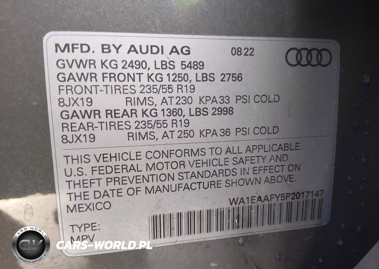 2023 Audi Q5 Premium Plus 45 Tfsi S Line Quattro VIN:WA1EAAFY5P2017147 - 9