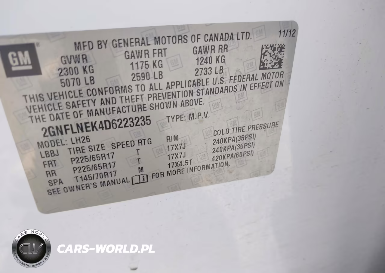 2013 Chevrolet Equinox 2Lt VIN:2GNFLNEK4D6223235 - 9