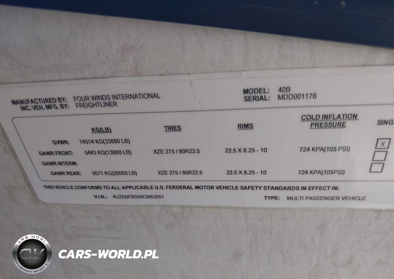 2004 Freightliner Chassis X Line Motor Home VIN:4UZABFBS64CM63051 - 9