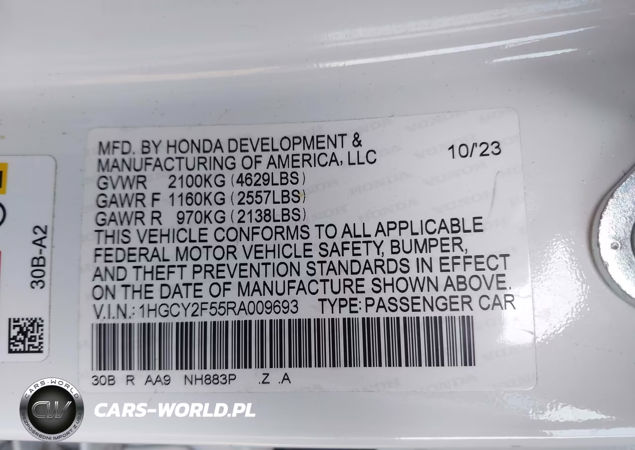 2024 Honda Accord Hybrid Sport VIN:1HGCY2F55RA009693 - 9