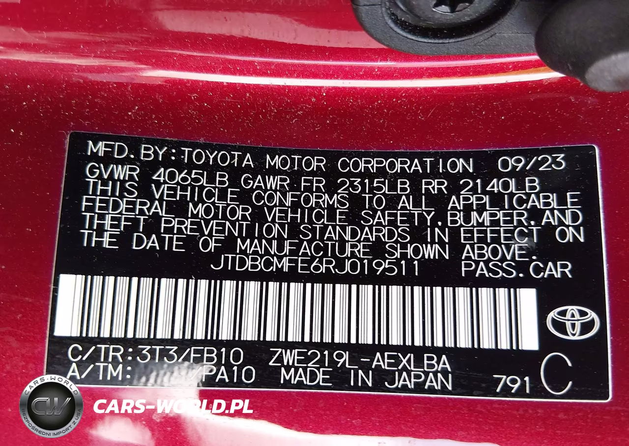 2024 Toyota Corolla Hybrid Le VIN:JTDBCMFE6RJ019511 - 9