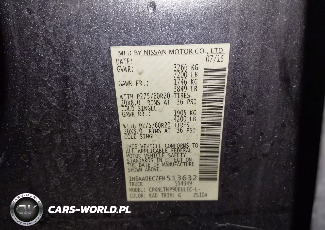 2015 Nissan Titan Sv VIN:1N6AA0EC7FN513632 - 9
