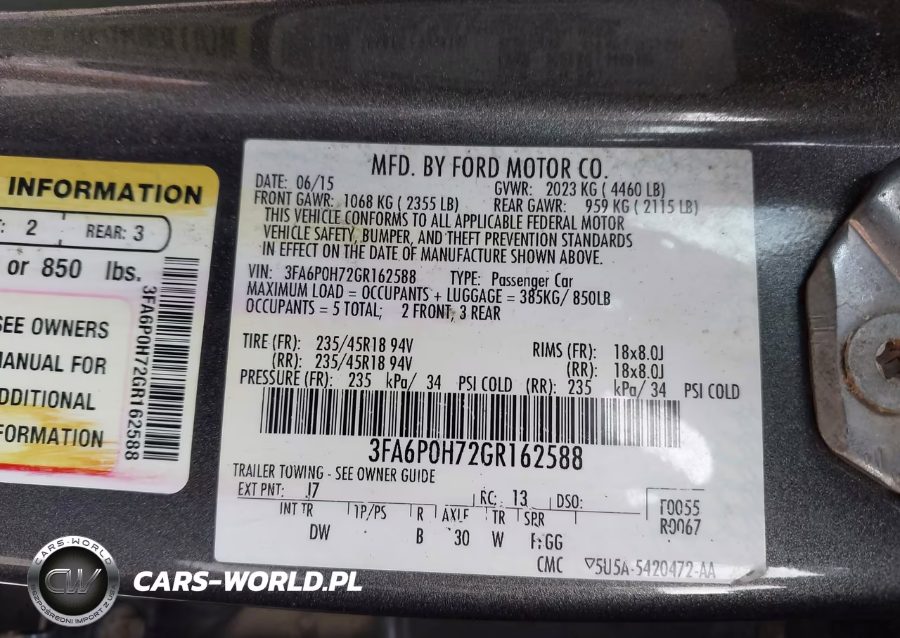 2016 Ford Fusion Se VIN:3FA6P0H72GR162588 - 9