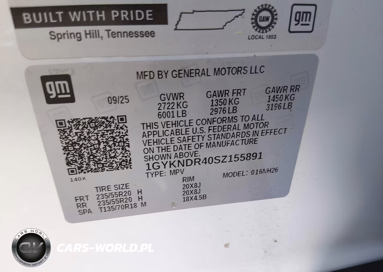 2025 Cadillac Xt5 Awd Premium Luxury VIN:1GYKNDR40SZ155891 - 9